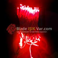 Led Işık Kırmızı Eklenebilir IP65 Flaşlı Yılbaşı Süsleme Ürünü